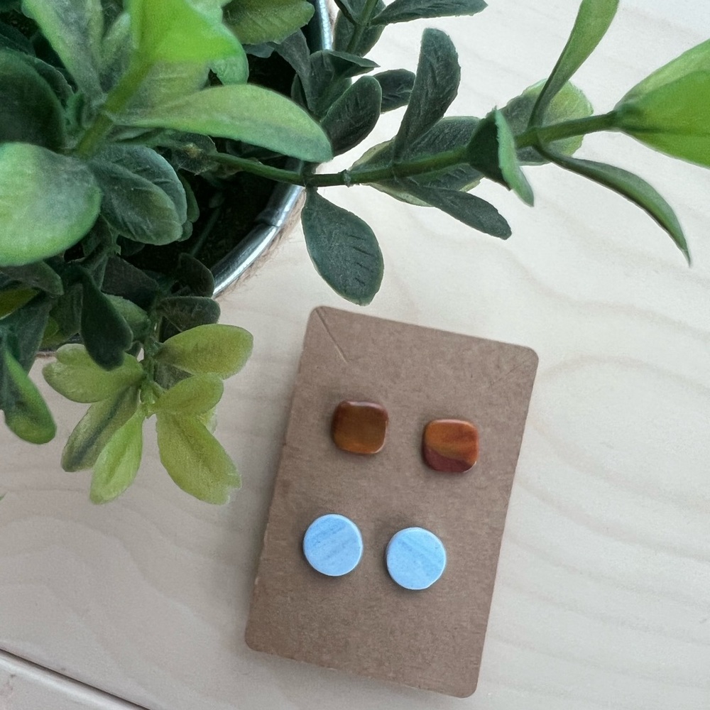 Polymer Clay Earring Studs